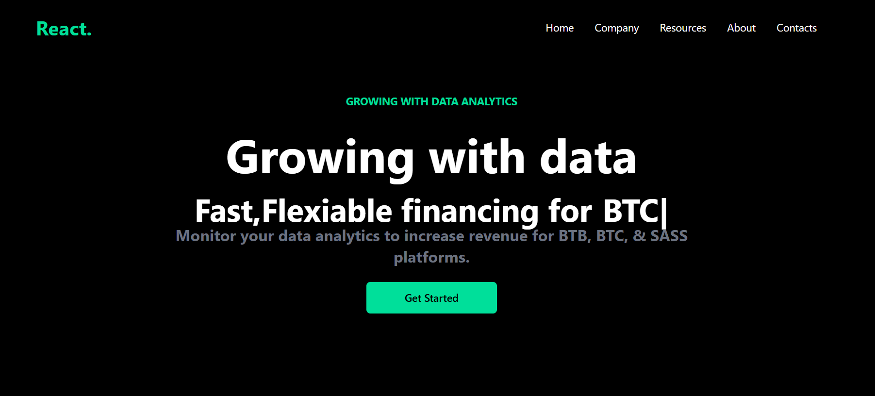Data Analytics Landing